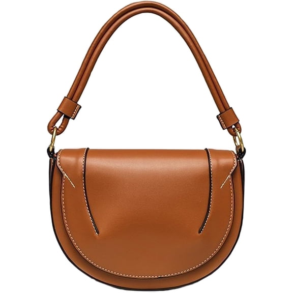Fashionable and casual hand-held saddle bag, versatile for commuting, single shoulder crossbody bag