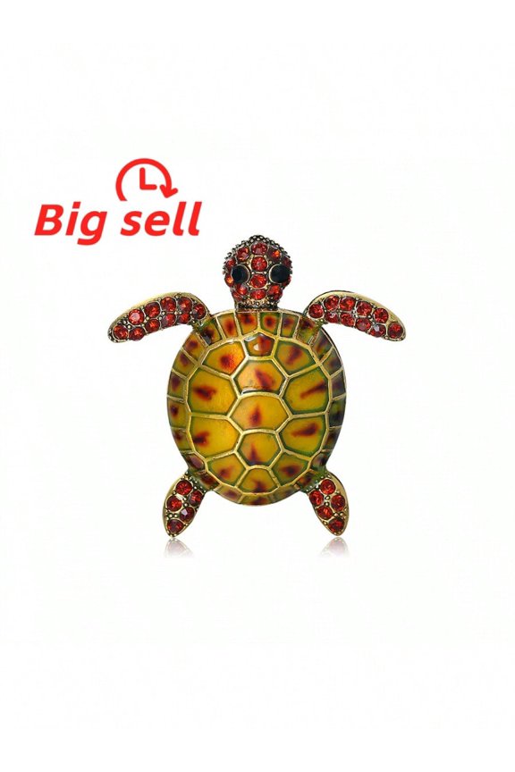 Fashionable and creative turtle brooch (AL994-B) - 1 piece