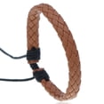 thumbnail image 1 of Fashionable and popular accessories, simple pull-adjustable leather bracelets for men and women, braided student bracelets, 1 of 5