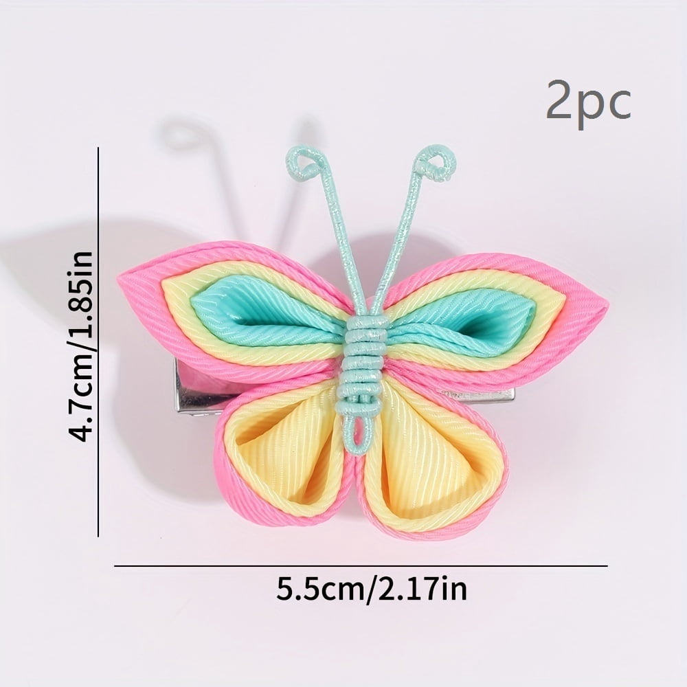 Fashionable colorful butterfly hair clip | Anti-slip alligator clip design | Perfect hair accessory | Great gift