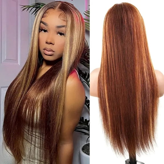 Fashionable piano color long straight hair African hot selling front lace medium split fiber headband wig