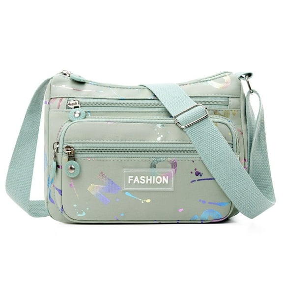 Fashionable single shoulder tote bag for women, multi-layer storage, simple crossbody bag for work and commuting