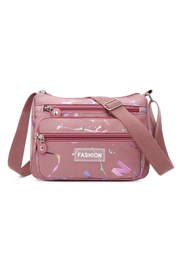 Fashionable single shoulder tote bag for women, multi-layer storage, simple crossbody bag for work and commuting