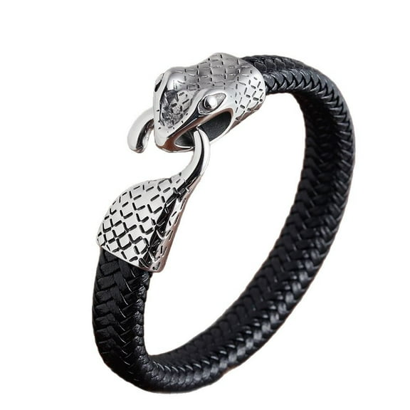 Fashionable stainless steel bracelet, handmade bracelet, snake shaped bracelet