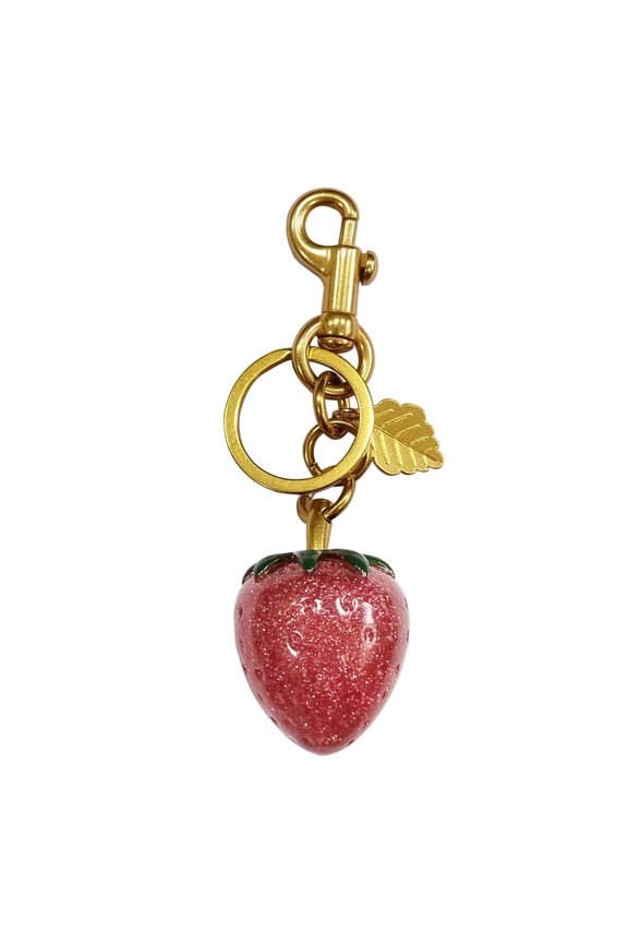Fashionable strawberry pendant youth vitality accessories multi-functional key chain & bag decoration beautiful implication | suitable for young people's perfect choice