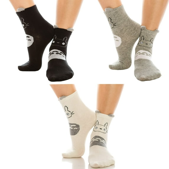 Fashionazzle Womens Novelty Socks Cute Animal Cotton Crew Socks (6 Pack)