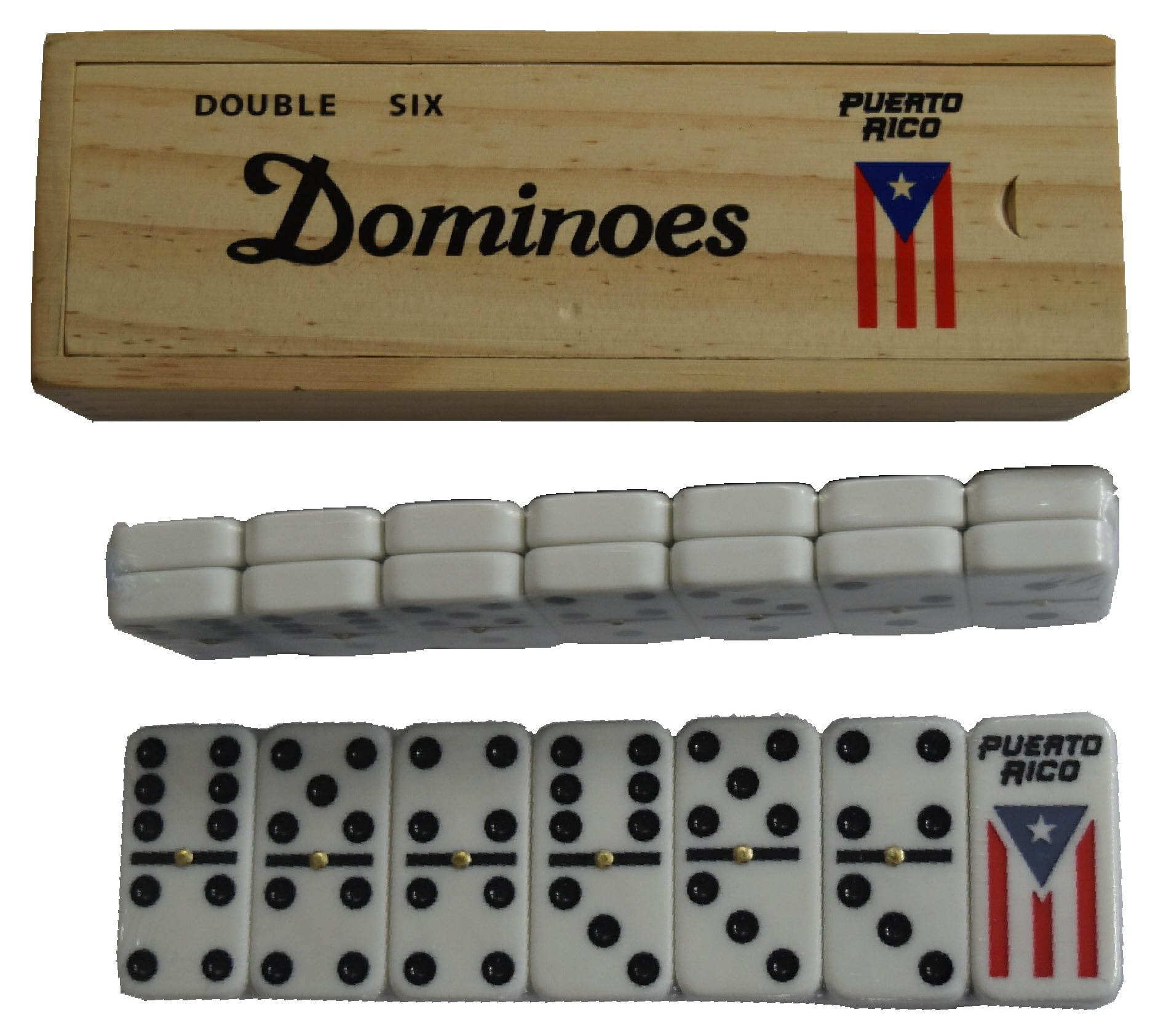 Fashioncode Domino with Puerto Rico Flag design on one side and