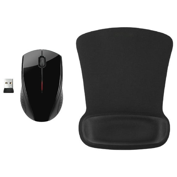 Fashionit U Speakers Bluetooth Micro Speaker Travel Home Office Bundle with Black Wireless Mouse X3000 G2, & Coordinating Gel Mouse Pad, for Modern Workspace