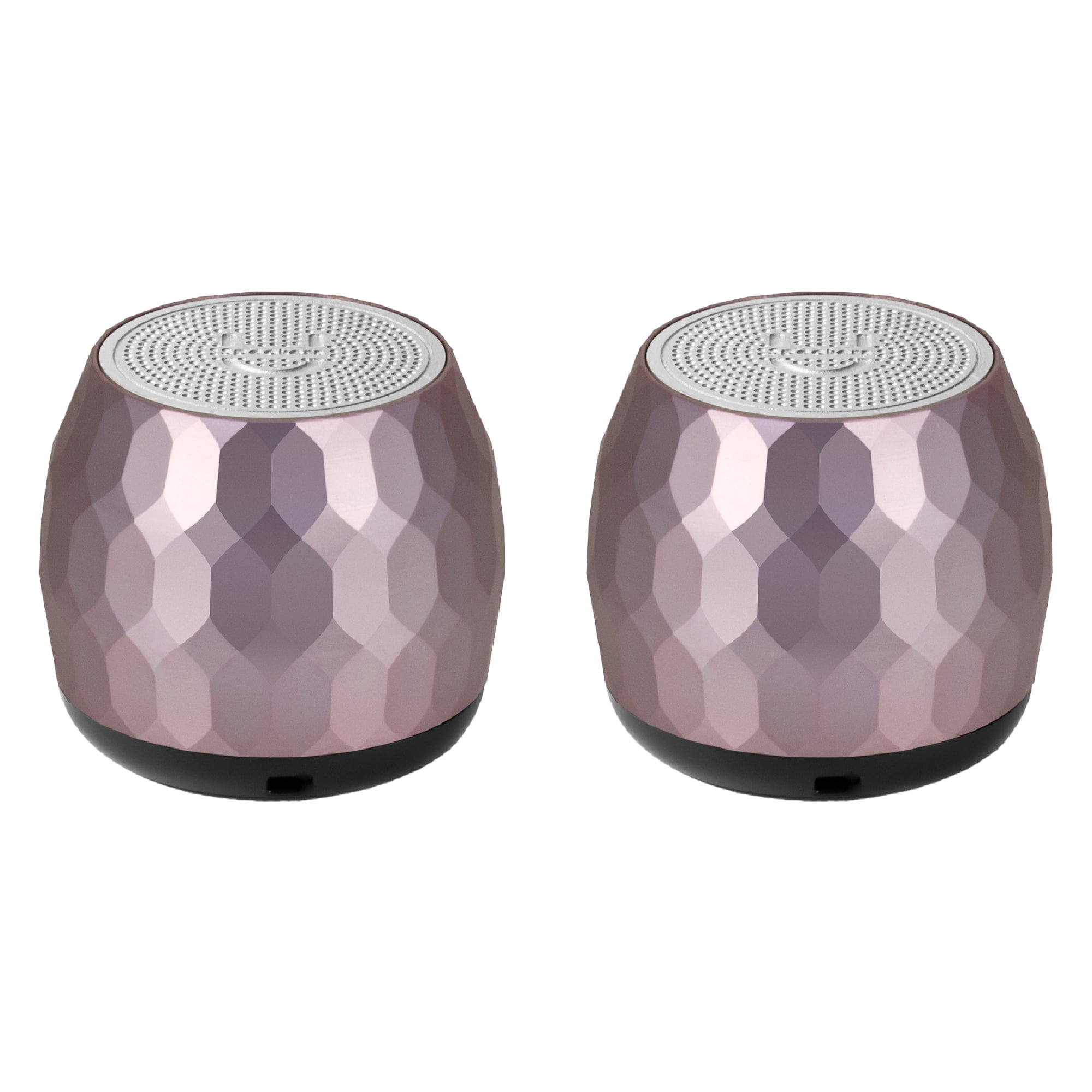 Fashionit U Speakers Micro Bluetooth Computer Speaker 2-Pack Bundle with Matching Speaker, Built-In Mic & Selfie Remote Control, for Workspace, Desktop, Laptop, Mobile, Tablet, PC - Glam Lilac