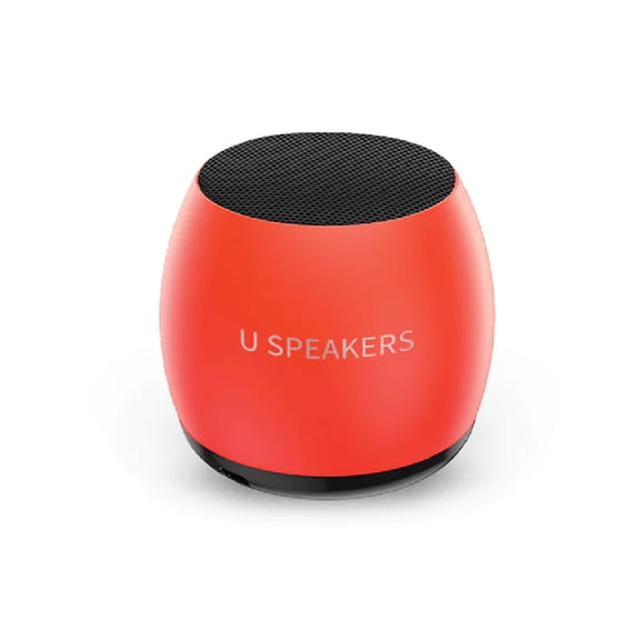 Fashionit U Speakers Micro Glow in the Dark Portable Wireless Bluetooth Speaker with Built-In Microphone & Selfie Remote Control - Ideal for Travel, Home, & Office – Neon Coral
