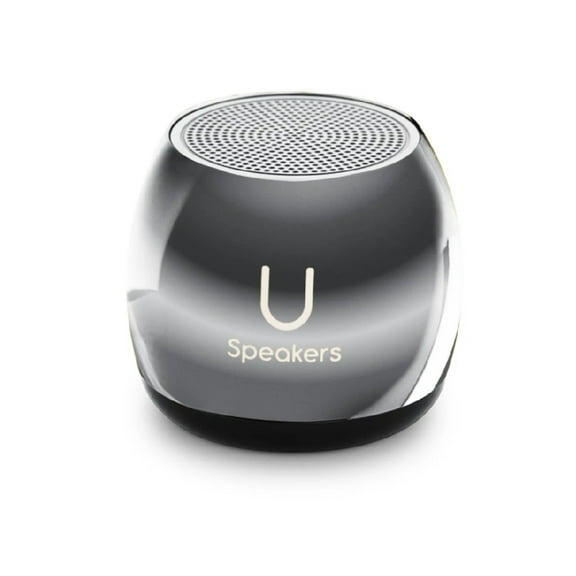 Fashionit U Speakers Micro Mirror Portable Wireless Bluetooth Speaker with Built-In Microphone & Selfie Remote Control - Ideal for Travel, Home, & Office – Mirror Hematite