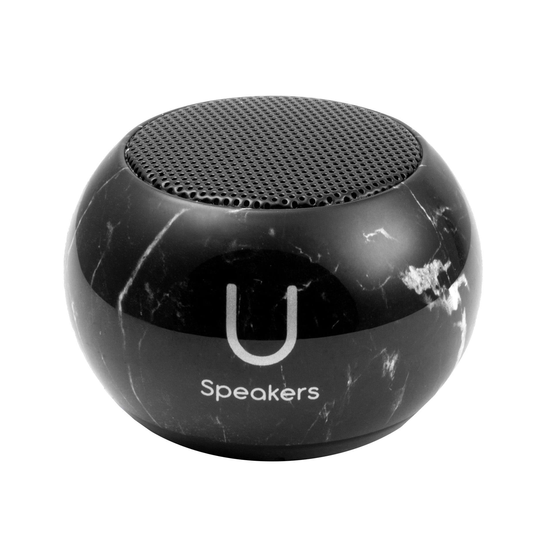 Fashionit U Speakers Mini Special Edition Marble Portable Wireless Bluetooth Speaker with Magnetic Base, Mic & Selfie Remote Control – Ideal for Active Lifestyle, Travel, Home, & Office – Black Marble