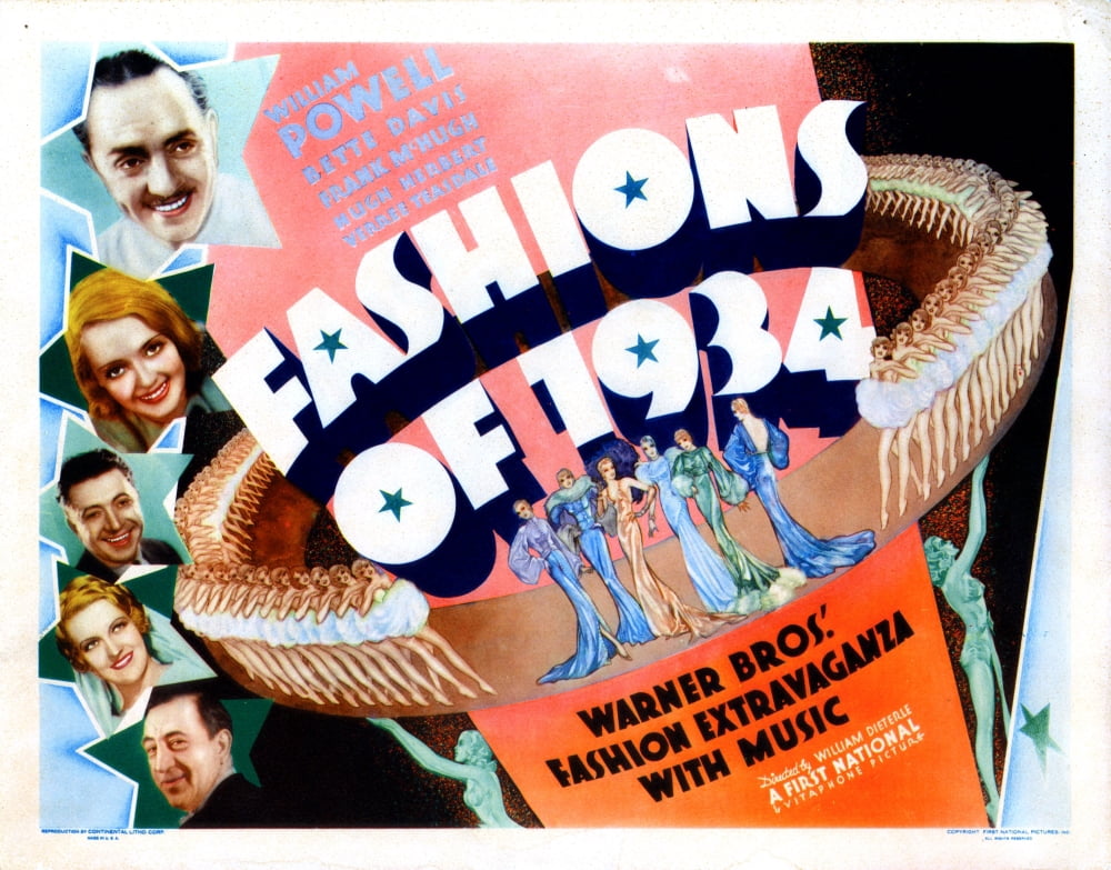 Fashions Of 1934 Canvas Art - (28 x 22)