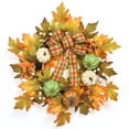 thumbnail image 1 of Fashionwu Fall Wreath, 20 Inch Front Door Autumn Wreath Thanksgiving Decorations with Pumpkins Pinecones Maple Leaves Hydrangea Flowers for Harvest Halloween Home Porch Decor Indoor Outdoor, 1 of 7