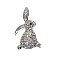 thumbnail image 1 of Faship AB Rhinestone Crystal Bunny Rabbit Pin Brooch for Easter, 1 of 4