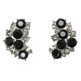 thumbnail image 1 of Faship Black Crystal Clip On Earrings, 1 of 4