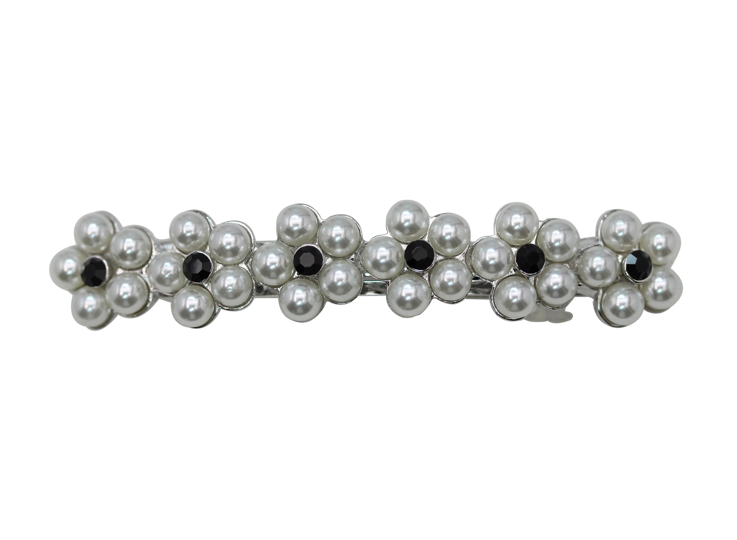 Faship Violet Purple Crystal Pearls Floral Small Hair  display picture 3