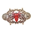 thumbnail image 1 of Faship George Red Rhinestone Crystal Spider Barrette For Halloween, 1 of 5