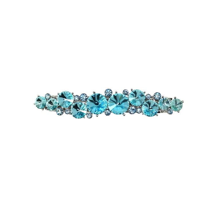 CRYSTAL HAIR CLAW SMALL AQUA GREEN CRYSTAL HAIR CLAW SMALL AQUA GREEN