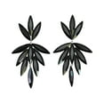 thumbnail image 1 of Faship Gorgeous Black Rhinestone  Crystal Floral Dangling Earrings, 1 of 5