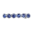 thumbnail image 1 of Faship Gorgeous Blue Rhinestone Crystal Floral Small Hair Barrette Clip, 1 of 5
