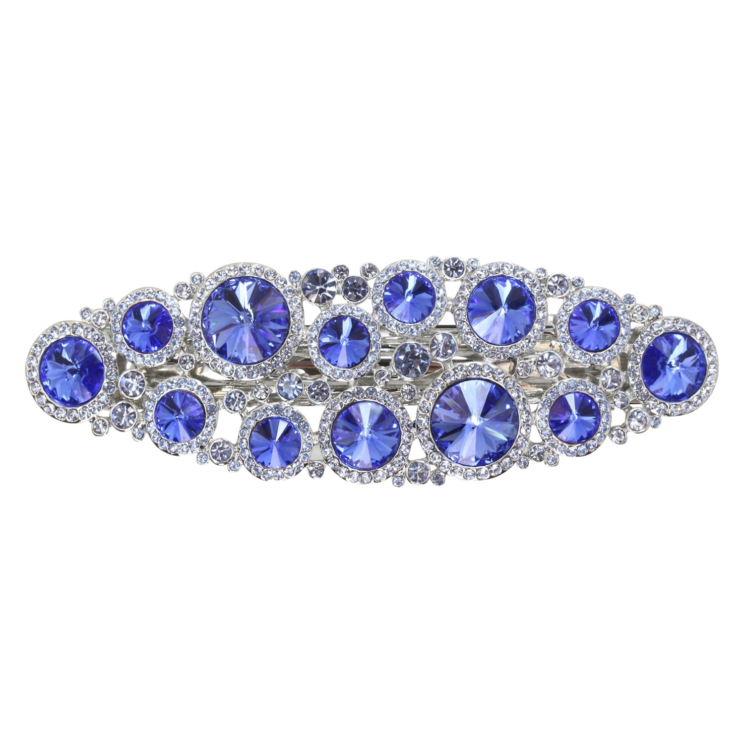 Faship Strass Haarkamm Mit Blumenmuster – Rhodiniert, Zinklegierung, Ca. 9,5 Cm Lang, Für Hochzeit & Feiern
