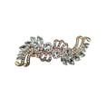 thumbnail image 1 of Faship Gorgeous Clear Crystal Floral Hair Barrette Clip, 1 of 4