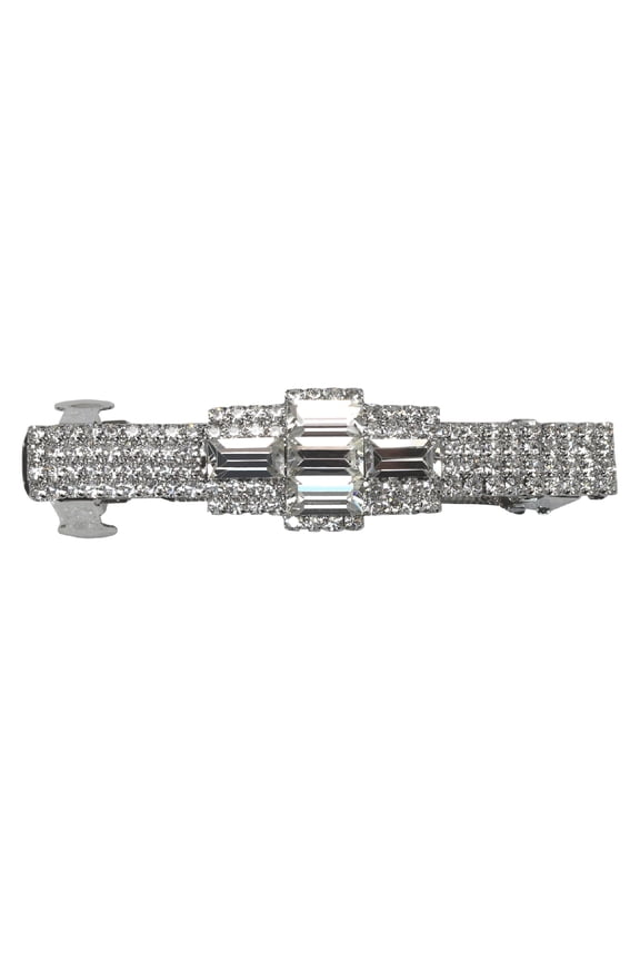 Gorgeous Clear Crystal Hair Barrette Clip