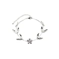 thumbnail image 1 of Faship Gorgeous Clear Rhinestone Crystal Floral Bracelet 7.5" - 9", 1 of 4