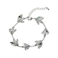 thumbnail image 1 of Faship Gorgeous Clear Rhinestone Crystal Floral Bracelet, 1 of 4