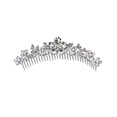 thumbnail image 1 of Faship Gorgeous Clear Rhinestone Crystal Floral Hair Comb Bridal Wedding Party, 1 of 4