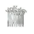 thumbnail image 1 of Faship Gorgeous Clear Rhinestone Crystal Floral Hair Comb, 1 of 4
