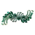 thumbnail image 1 of Faship Gorgeous Emerald Green Crystal Hair Barrette Clip, 1 of 6