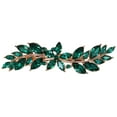 thumbnail image 1 of Faship Gorgeous Green Rhinestone Crystal Small Floral Hair Barrette Clip, 1 of 4