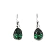 thumbnail image 1 of Faship Gorgeous Green Teardrop Rhinestone Crystal Dangling Earrings, 1 of 5