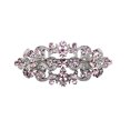 thumbnail image 1 of Faship Gorgeous Light Pink Blush Crystal Floral Hair Barrette Clip, 1 of 4