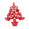 thumbnail image 1 of Faship Gorgeous Red Crystal  Christmas Tree Pin Brooch, 1 of 3