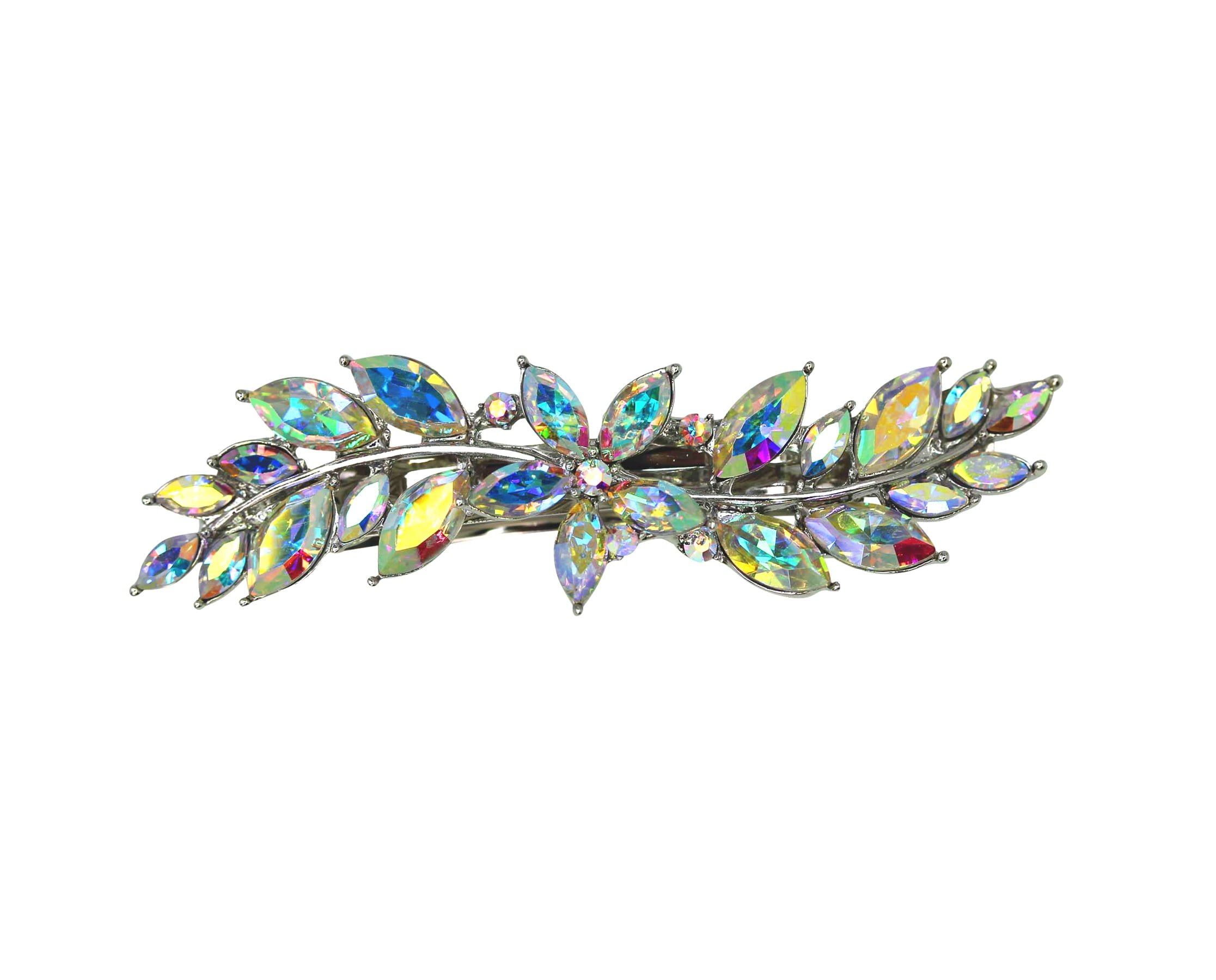 Faship Multicolors AB Rhinestone Crystal Small Floral Hair  display picture 3