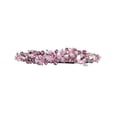 thumbnail image 1 of Faship Pink Premium Rhinestone Crystal Floral Small Hair Barrette Clip, 1 of 5