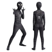 Fashix Kids Halloween Costumes for Boys Costumes Superhero Spider Character Halloween Costumes Fantastic Fancy Dressing Up Costume Cosplay Set Perfect Gifts for Kids' Parties, Cosplay Size 170 Black