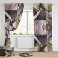 thumbnail image 1 of Fashnice 2Pcs 2Pc Privacy Window Curtain Energy Efficient Thick Solid Drapes Panels Grommet Curtains Thermal Insulated Bedroom Room Marble20 W:39" x H:79" *2 Panels, 1 of 1