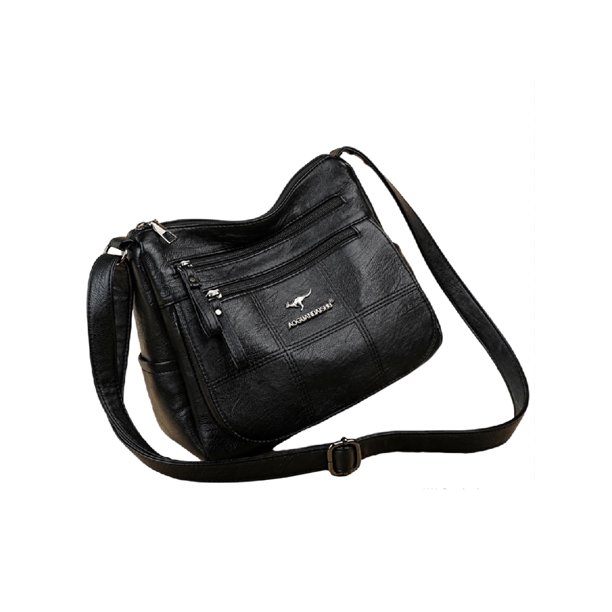 Fashnice Ladies Shoulder Bags Zipper Crossbody Bag Multi Pockets PU