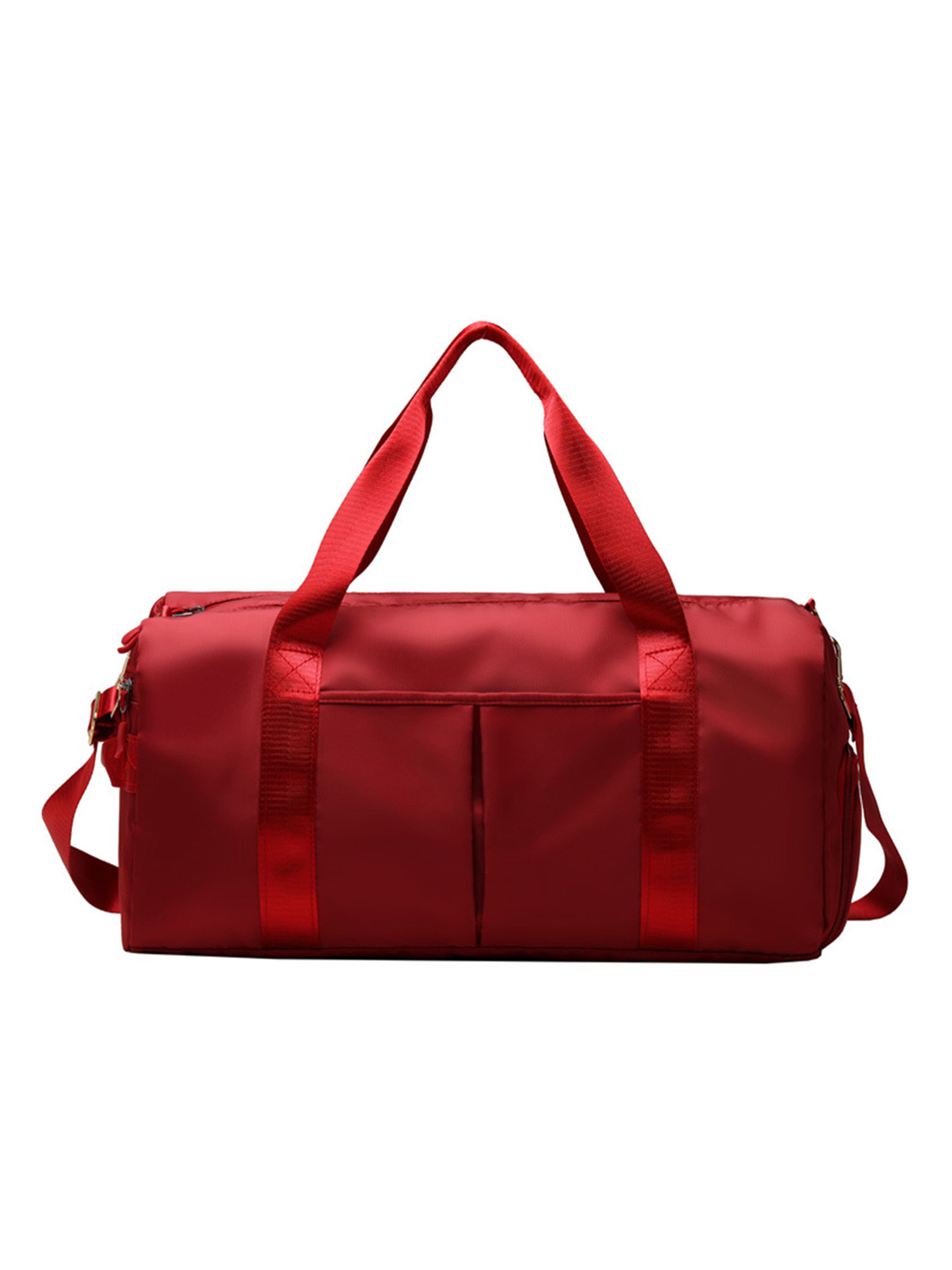 Fashnice Men Carry On Tote Handbag Zipper Adjustable Strap Weekender Luggage Shoulder Dry Wet