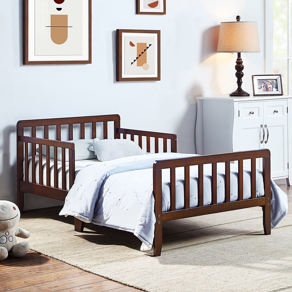 Fashnice Modern Children Beds Easy Assembly Safety Toddler Bed Slat