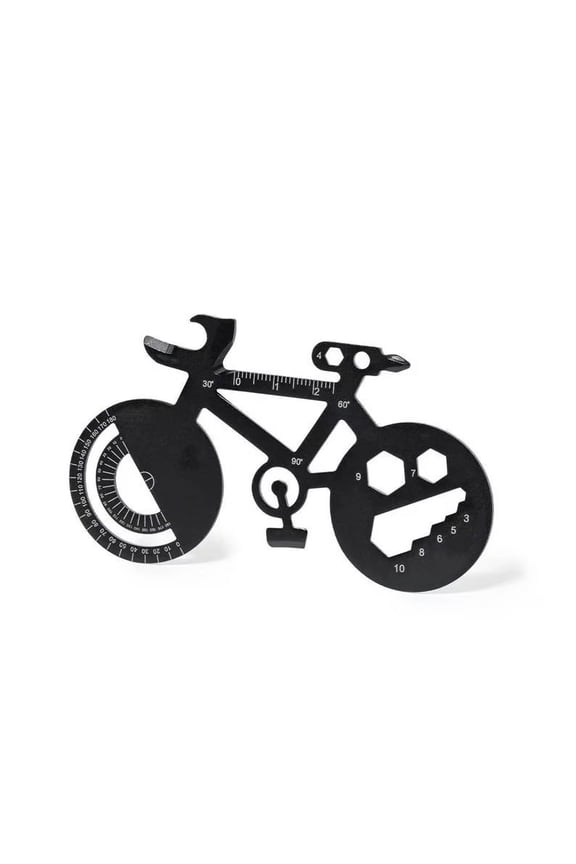 1 Counts 16-in-1 Bike-Shaped Multi-Tool Stainless Steel Compact Keychain Tool for Cyclists Camping Hiking EDC Gift, Portable Multi-Function Pocket Tool Survival Gear