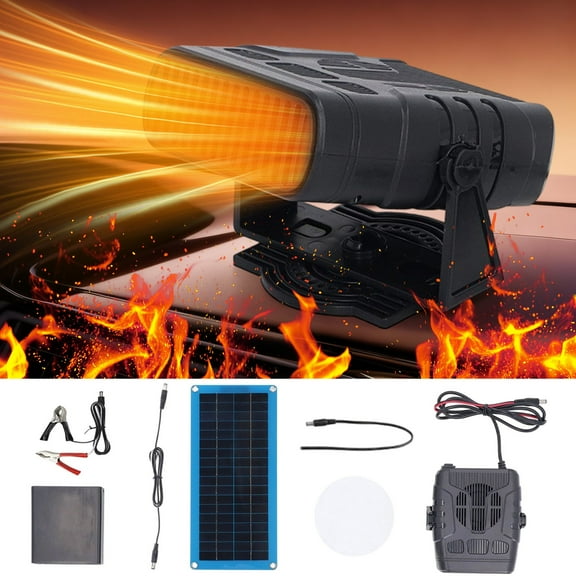 Fasiaou 1 Counts 30W Solar Heater for Pets Portable Power Panel Winter Car House Outdoor Camping Gear Efficient Heating Battery Powered Space Warmth