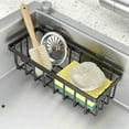 thumbnail image 1 of Fasiaou 1 Counts Kitchen Sink Caddy Organizer with Auto Draining Tray Sponge and Brush Holder for Countertop Sink Organizer Storage Rack for Kitchen Accessories, 1 of 6