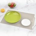 thumbnail image 1 of Fasiaou 1 Counts Silicone Drying Mat for Kitchen Sink Dish Drainer Pad Heat Resistant Non-Slip Drip Tray for Dishes Fruits Vegetables Countertop Protector Durable Dish Rack Replacement, 1 of 6