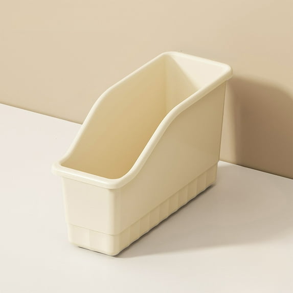 Fasiaou 1 Packs Plastic Storage Box with Wheels Large Capacity Organizer Basket for Bathroom Kitchen Home Multi Functional Pull Out Cabinet Storage Bin with Handles