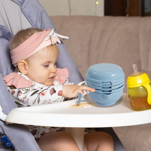 Fasiaou 10 Piece Set Baby Complementary Food Grinding Bowl Manual Grinder Multifunctional Set,Baby And Children's Fruit And Food Preparation And Complementary Food.10 in 1